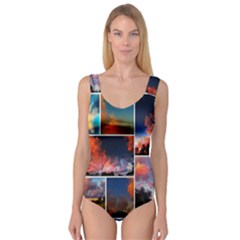 Sunset Collage Princess Tank Leotard  by okhismakingart