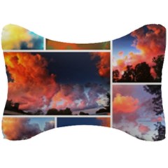 Sunset Collage Seat Head Rest Cushion by okhismakingart