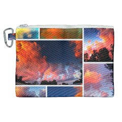 Sunset Collage Canvas Cosmetic Bag (xl) by okhismakingart