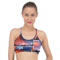 Sunset Collage Basic Training Sports Bra by okhismakingart