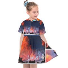 Sunset Collage Kids  Sailor Dress by okhismakingart