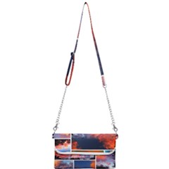 Sunset Collage Mini Crossbody Handbag by okhismakingart