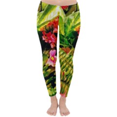 Fern Jungle Classic Winter Leggings by okhismakingart