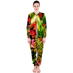 Fern Jungle Onepiece Jumpsuit (ladies)  by okhismakingart