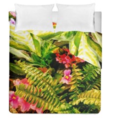 Fern Jungle Duvet Cover Double Side (queen Size) by okhismakingart