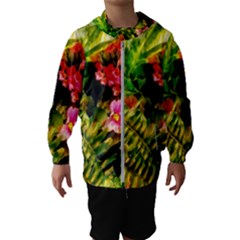 Fern Jungle Kids  Hooded Windbreaker by okhismakingart