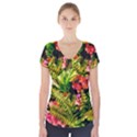 Fern Jungle Short Sleeve Front Detail Top View1