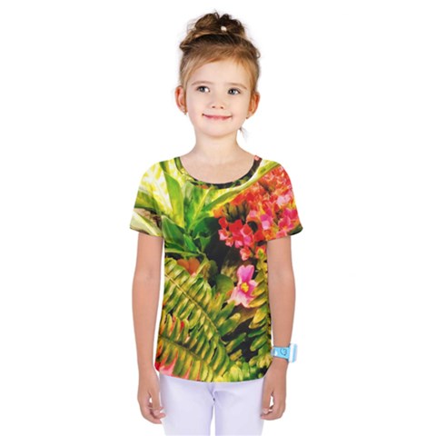 Fern Jungle Kids  One Piece Tee by okhismakingart