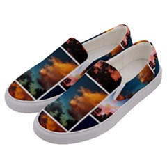 Sunset Collage Ii Men s Canvas Slip Ons by okhismakingart