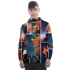 Sunset Collage Ii Men s Front Pocket Pullover Windbreaker