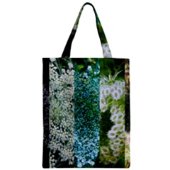 Queen Annes Lace Vertical Slice Collage Zipper Classic Tote Bag by okhismakingart