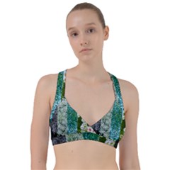 Queen Annes Lace Vertical Slice Collage Sweetheart Sports Bra by okhismakingart