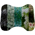 Queen Annes Lace Vertical Slice Collage Head Support Cushion View1