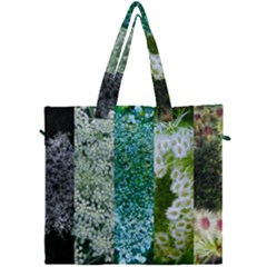 Queen Annes Lace Vertical Slice Collage Canvas Travel Bag by okhismakingart