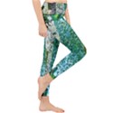 Queen Annes Lace Vertical Slice Collage Lightweight Velour Classic Yoga Leggings View4