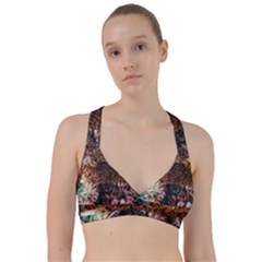 Queen Annes Lace Horizontal Slice Collage Sweetheart Sports Bra by okhismakingart