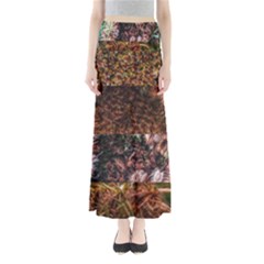 Queen Annes Lace Horizontal Slice Collage Full Length Maxi Skirt by okhismakingart