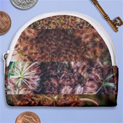 Queen Annes Lace Horizontal Slice Collage Horseshoe Style Canvas Pouch by okhismakingart