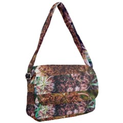 Queen Annes Lace Horizontal Slice Collage Courier Bag by okhismakingart