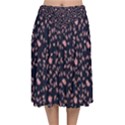 Dusk Rose Velvet Flared Midi Skirt View1