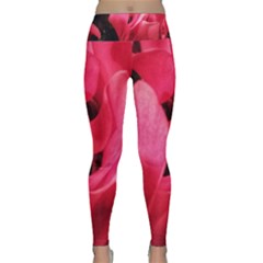 Pink Lightweight Velour Classic Yoga Leggings by okhismakingart