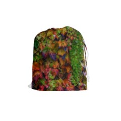 Fall Ivy Drawstring Pouch (medium) by okhismakingart