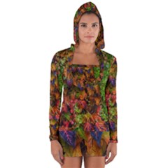 Fall Ivy Long Sleeve Hooded T-shirt by okhismakingart