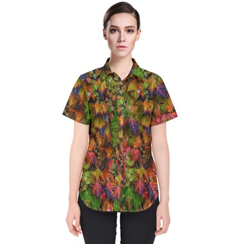 Fall Ivy Women s Short Sleeve Shirt by okhismakingart