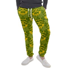 Texture Plant Herbs Green Men s Jogger Sweatpants