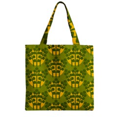 Texture Plant Herbs Green Zipper Grocery Tote Bag by Mariart