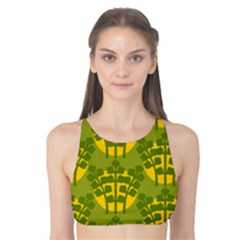 Texture Plant Herbs Green Tank Bikini Top by Mariart