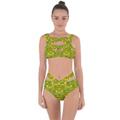 Texture Plant Herbs Green Bandaged Up Bikini Set  by Mariart