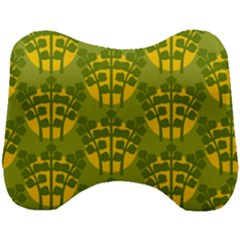 Texture Plant Herbs Green Head Support Cushion