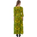 Texture Plant Herbs Green Button Up Boho Maxi Dress View2