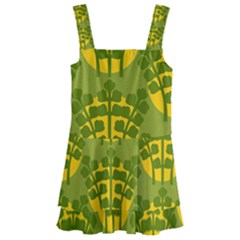 Texture Plant Herbs Green Kids  Layered Skirt Swimsuit by Mariart