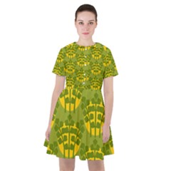 Texture Plant Herbs Green Sailor Dress