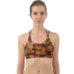 Red And Yellow Ivy Back Web Sports Bra by okhismakingart