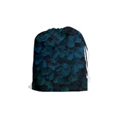 Columbine Leaves Drawstring Pouch (medium) by okhismakingart