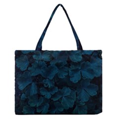 Columbine Leaves Zipper Medium Tote Bag by okhismakingart