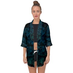 Columbine Leaves Open Front Chiffon Kimono by okhismakingart