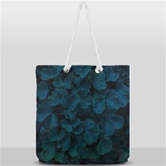 Columbine Leaves Full Print Rope Handle Tote (large) by okhismakingart