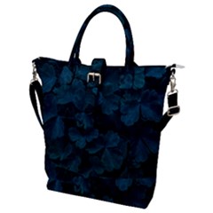 Columbine Leaves Buckle Top Tote Bag by okhismakingart