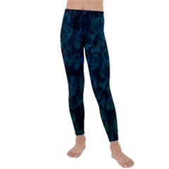 Columbine Leaves Kids  Lightweight Velour Leggings by okhismakingart