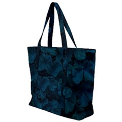 Columbine Leaves Zip Up Canvas Bag