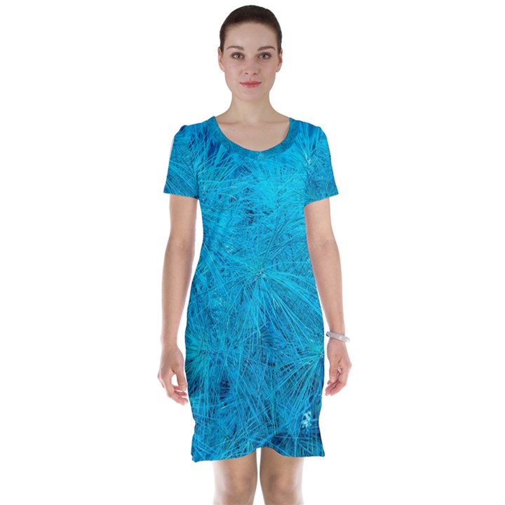 Turquoise Pine Short Sleeve Nightdress