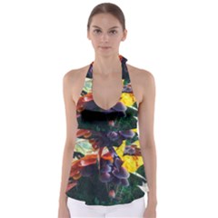 Mushrooms Babydoll Tankini Top by okhismakingart