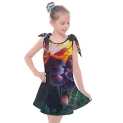 Mushrooms Kids  Tie Up Tunic Dress by okhismakingart