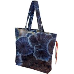 Tree Fungus Drawstring Tote Bag by okhismakingart