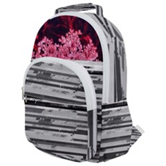 Static Wall Queen Anne s Lace Rounded Multi Pocket Backpack