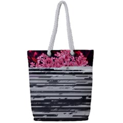 Static Wall Queen Anne s Lace Full Print Rope Handle Tote (small) by okhismakingart